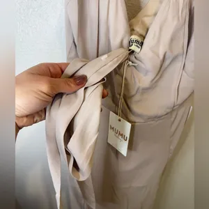 Show Me Your Mumu Jenn Maxi Dress in Cream Show Me‎ the Ring Crisp Size L thumbnail 12