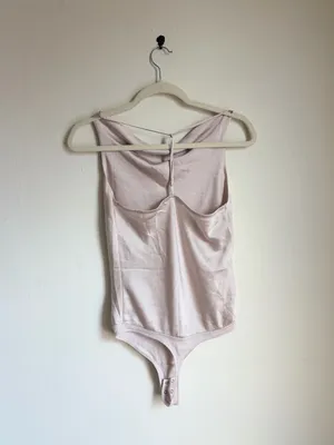 Abercrombie Champagne Satin Bodysuit thumbnail 4