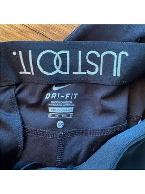 Nike Dri-Fit Just Do It Leggings Yoga Pants Exercise Tights Size XS thumbnail 2