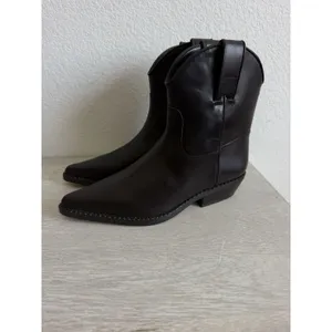Michael Kors Noemie Women's Brown Leather Pull-On Ankle Bootie Pointed W 5.5 thumbnail 6