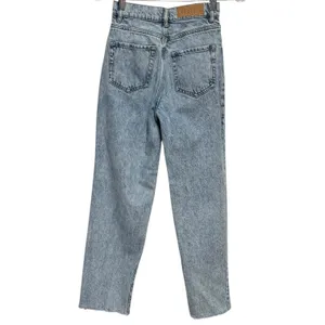 PacSun High Rise Straight Acid Wash Button Fly Denim Jeans 22 thumbnail 4