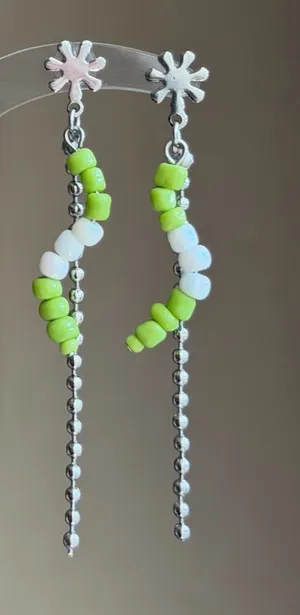Handmade cute Kawaii y2k grunge funky dangle earrings🌼 thumbnail 3