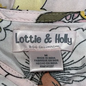 Band of Gypsies Collective Lottie & Holly Floral Mini Dress Blush Pink‎ Rust Fit N Flare Med thumbnail 6