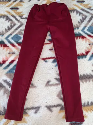 MATERNITY LEGGINGS SZ L * NWT Red Size L thumbnail 1