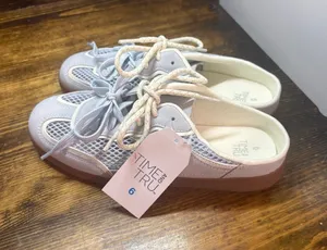 Time and tru pale blue mule sneakers size 6 thumbnail 1
