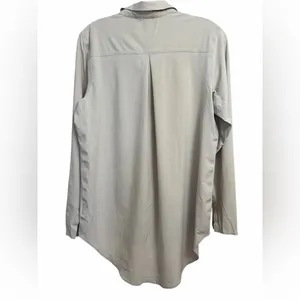 Athleta Urbanite Women's Beige Button Down Shirt thumbnail 4