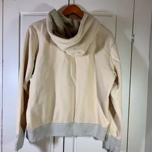American Eagle Y2K Cream Sherpa Lined Zip Hoodie Athletic Fit‎ Large Eagle Logo thumbnail 13
