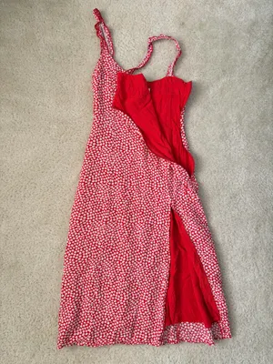 Red midi dress thumbnail 2