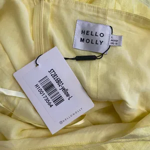 Hello Molly NWT Yummy Love Dress‎ In Yellow Women’s Size L Summer Party thumbnail 2
