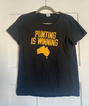 Punting Is Winning Tee Black Size M thumbnail 1