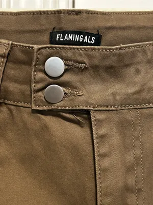 FLAMINGALS Brown Wide Leg Pants NWT | Made For Curves | Boho Western Chic | XL thumbnail 5
