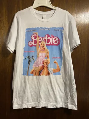 Barbie Movie Graphic Tee Ryan Gosling Margot Robbie thumbnail 1