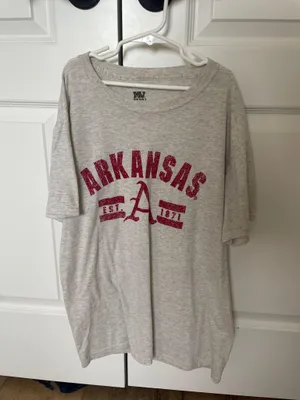 MV Sport University of Arkansas grey shirt thumbnail 1