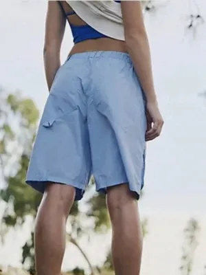 NWT Free People March On Hike Shorts in High Dive thumbnail 2