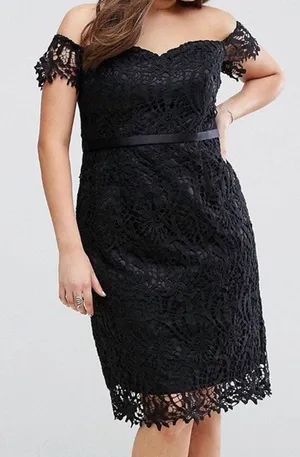 NWT Tall Sz 12 Chi Chi London Black Lace LBD Dress Whimsigoth Dark Romance $95 thumbnail 1