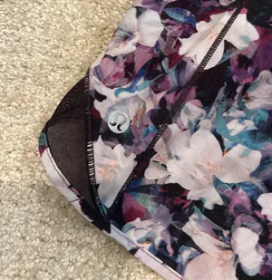 Floral Lululemon Shorts Hotty Hot thumbnail 4