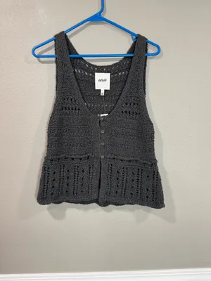 NWT Aerie Crochet Sweater Vest thumbnail 2