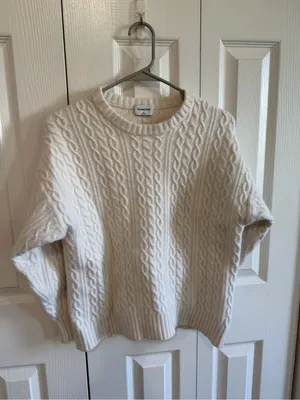 Aritzia Sunday Best Peggy Wool Blend Sweater Cream Size XS thumbnail 2