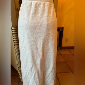Old Navy Light Gray Maxi Skirt thumbnail 2