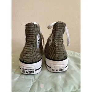 Converse Chuck Taylor All Star Lift Platform High Top Corduroy Size 8.5 thumbnail 9