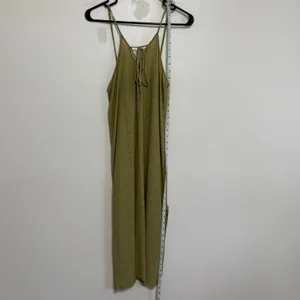 Michelle By Comune Earville Lace Up Olive Maxi Dress NWT M thumbnail 3