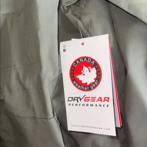 NWT Canada Weather Gear Large Green Hooded Rain Jacket DryGear Performance L thumbnail 7