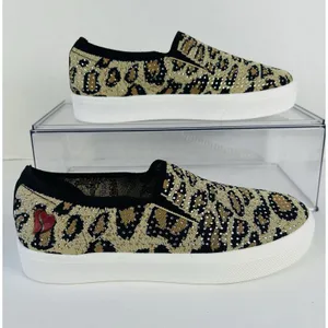 NEW Skechers On-The-GO Joy Leopard Print Shoes Women's 7.5 Slip On SN155024 LPD thumbnail 2
