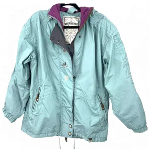 Vintage Y2K 8 M Obermeyer ski jacket powder blue Coat Hooded Embroidered Womens thumbnail 1