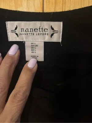 Nanette Nanette Lepore Black 100%‎ Wool Bell Sleeve Coat Large thumbnail 5
