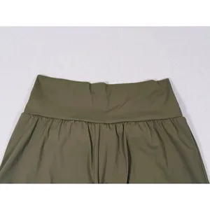 Halara Super High Waisted 2-in-1 Shorts Large Green Running Athletic Gym Workout thumbnail 5