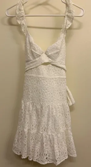 American Threads Altar'd State Dress Mini White thumbnail 1