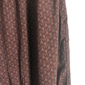 Splendid Lumi Maroon Wide Leg Geometric Print Satin Pants Size XL thumbnail 7