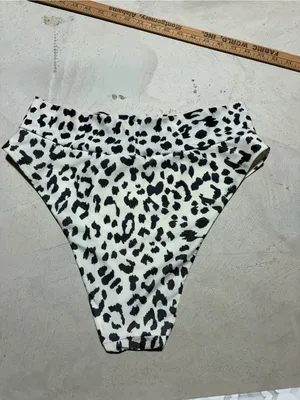 Aerie high cut cheeky Leopard Print Bikini Bottoms XL thumbnail 6