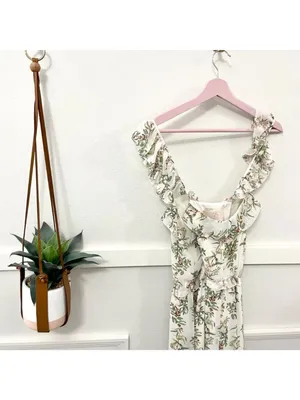 Gal Meets Glam Isabella Floral Full Length Maxi Dress Size 10 thumbnail 8