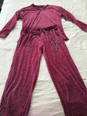 Nautica Women's Berry Pink Patterned Sweater and pants set thumbnail 4