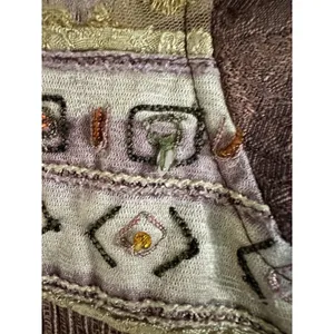 Original RETRO Brand Vintage Boho Tapestry Beaded Accent Jacket Blazer Size M thumbnail 5