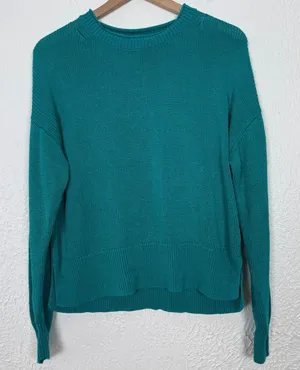 J.Crew Relaxed Cotton Linen Blend Beach Sweater Size Medium thumbnail 1