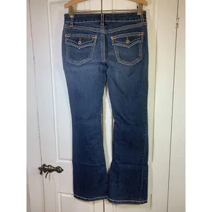 Bongo Jeans Size 7 Women's Boot Cut‎ Embroidered Blue Denim Y2K Festival Western thumbnail 3