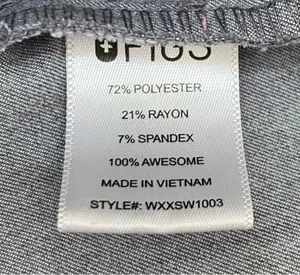 FIGS WXXSW1003 Graphite “Rafaela” Oversized Scrub Top Size XL thumbnail 14