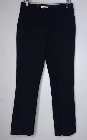 Anthropologie Maeve‎ Black Ankle Straight Leg Pants Size 2 thumbnail 1