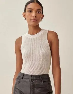 Reformation Lilac Linen Knit Top thumbnail 1
