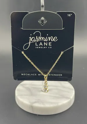 Jasmine Lane Gold Tone Necklace with Extender 16 inches thumbnail 1