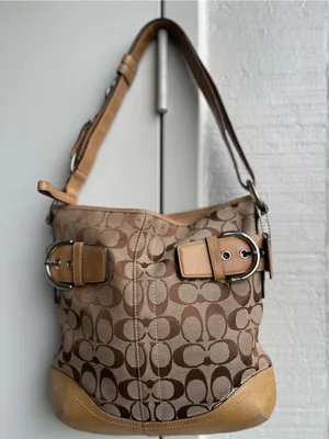 Coach Signature Canvas and Leather Soho 3574 shoulder purse thumbnail 7
