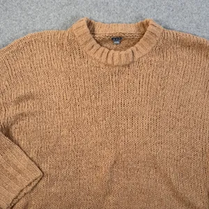 Aerie Women's Small Brown Chunky Knit Oversized Sweater Crew Neck Wool Blend thumbnail 4