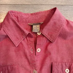Duluth Trading Button Down‎ Shirt Top Size Small S Coolmax Pink Cotton Blend thumbnail 3