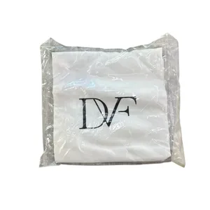 Diane von Furstenberg Large White Cotton Drawstring Dust Bag Logo Storage Bag thumbnail 5