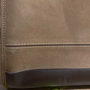 Diane Von Furstenberg Brown & Tan Suede Large Maxi Tote Bag Handbag thumbnail 9