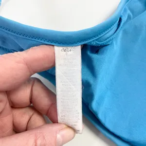 Aerie Womens Bikini Swim Top Size Medium High Neck Beachy Boho Lace Panel Summer thumbnail 8
