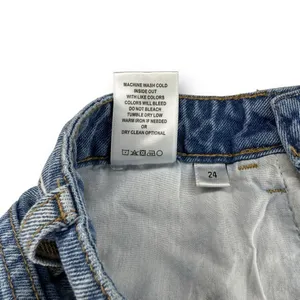 Vervet 90s Dad Jean | Size 24 | Super High Rise | Distressed‎ Denim Straight Leg thumbnail 8