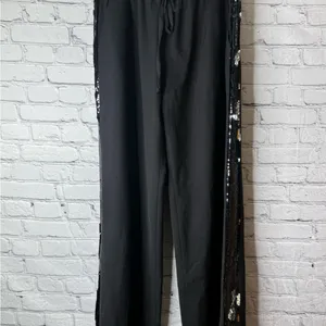 Milly Black Sequin women’s pants size medium thumbnail 7